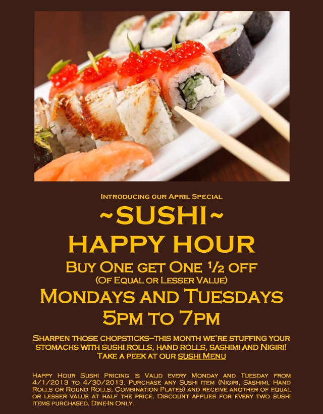 Sushi Happy Hour